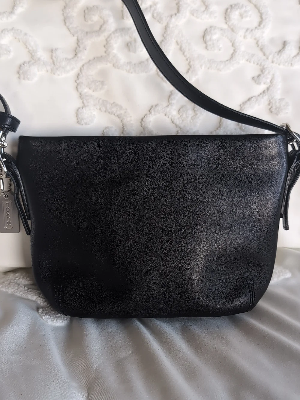 COACH Y2K ♣️Mini Coach Vintage Legacy Black Leather Demi/Mini  Duffelette Bag
